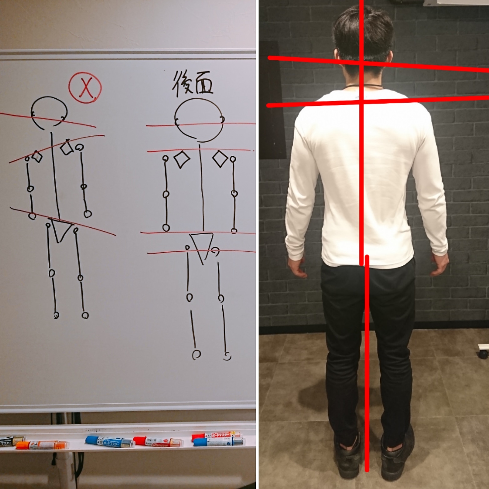 トレーナーとお客様のパーソナルストレッチ　ランドマーク
